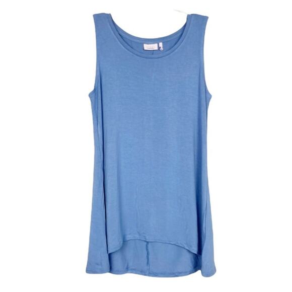 LOGO Layers Blue Tank Top Tunic Sz S - Picture 1 of 5
